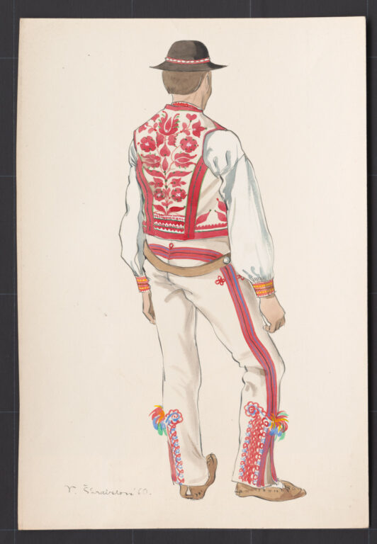 Kresba – odev sviatočný mládenecký