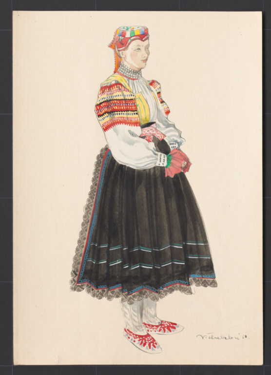 Kresba – odev ženský sviatočný