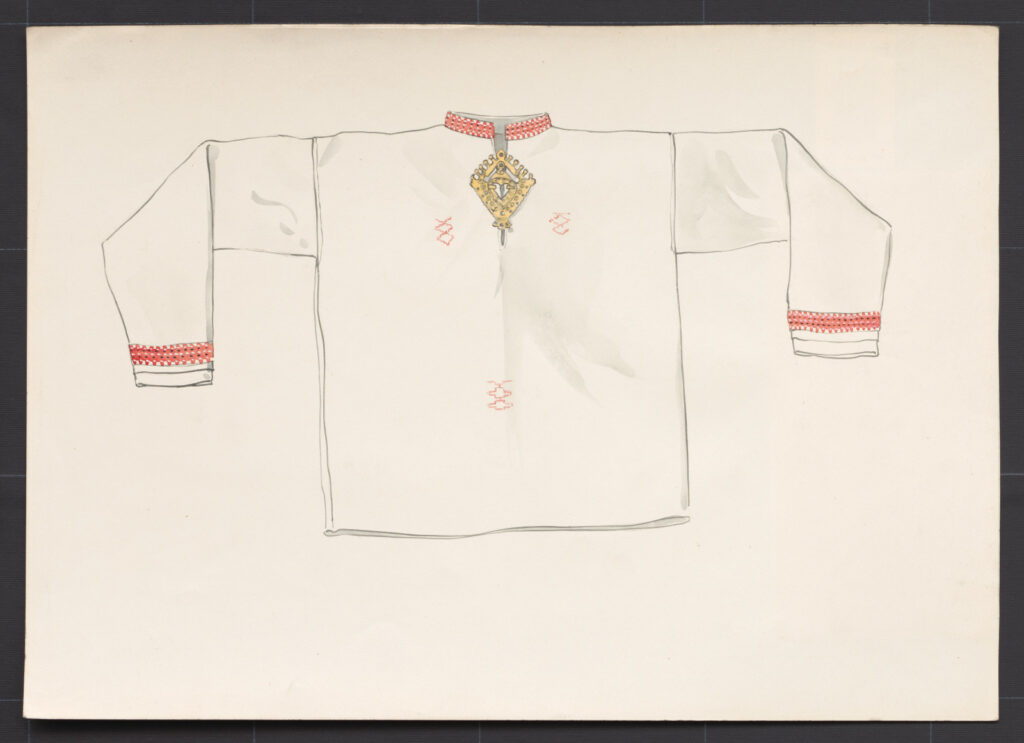 Kresba – košeľa mužská sviatočná