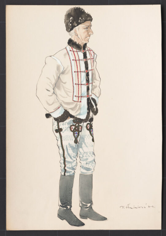 Kresba – odev mužský zimný