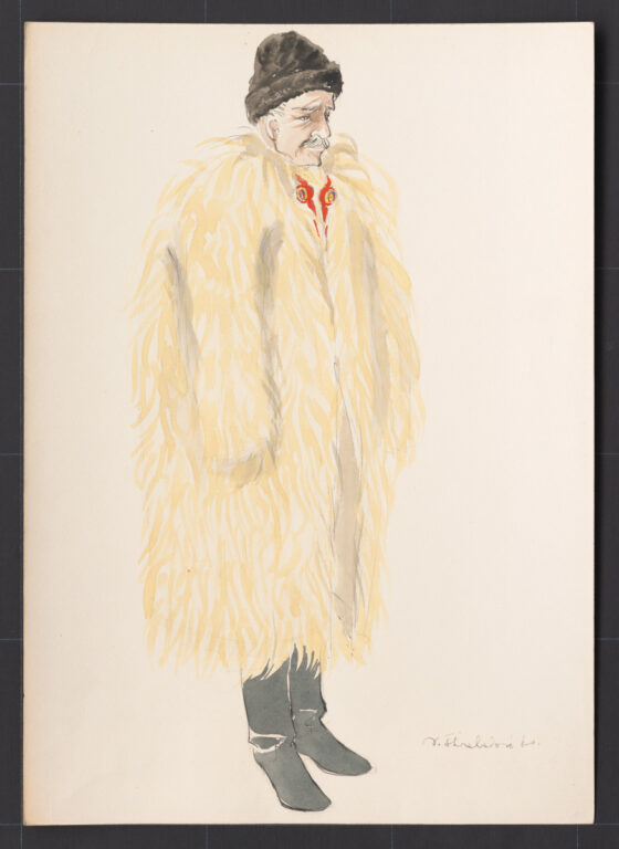 Kresba – muž v gube