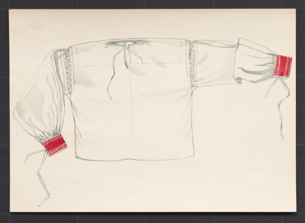 Kresba – košeľa mužská