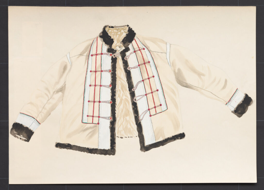 Kresba – kožuch mužský