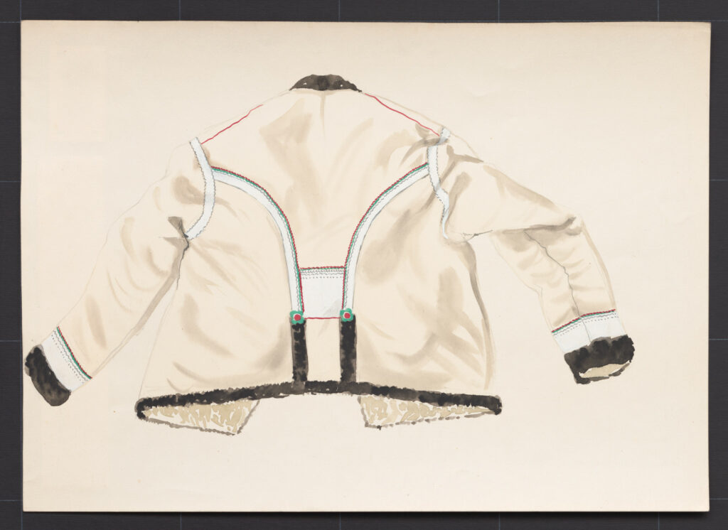 Kresba – kožuch mužský