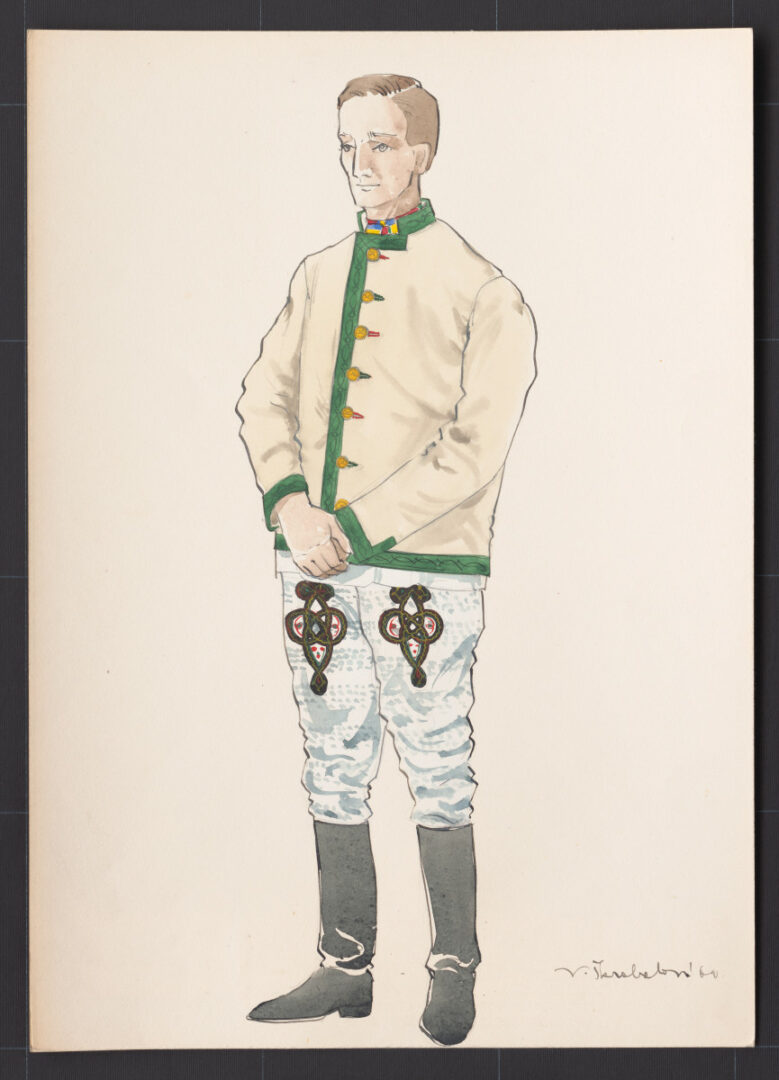 Kresba – odev mužský zimný