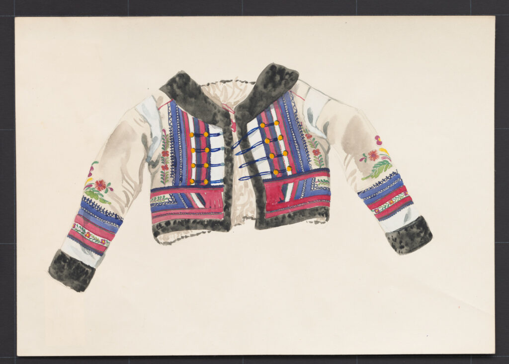 Kresba – kožuch ženský