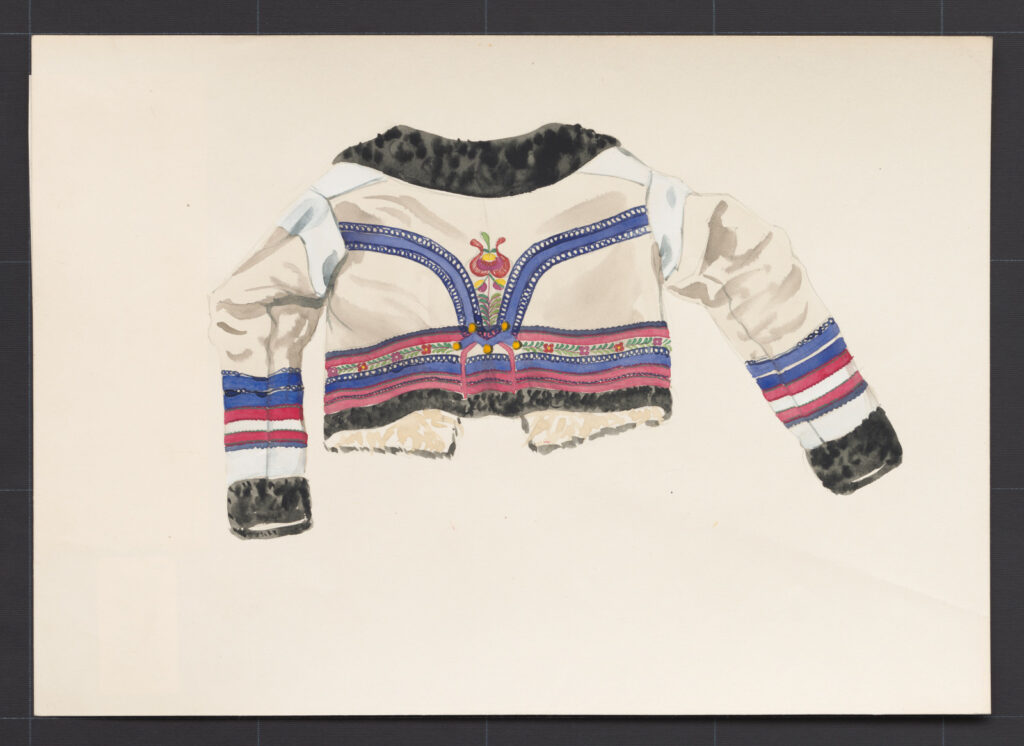 Kresba – kožuch ženský