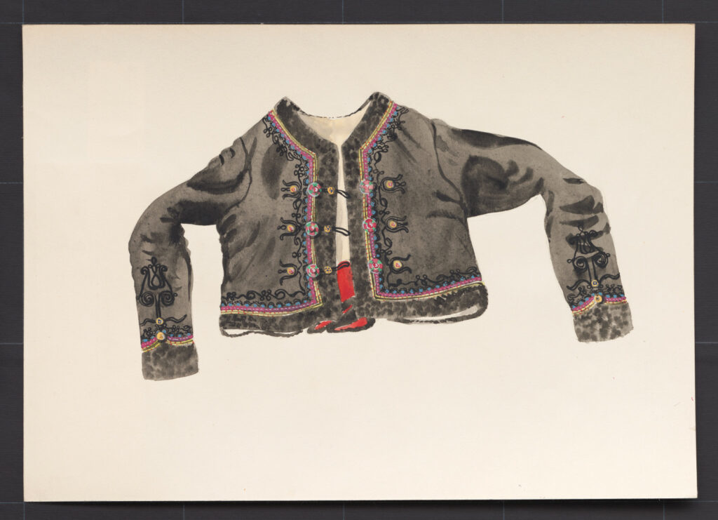 Kresba – kabátik ženský