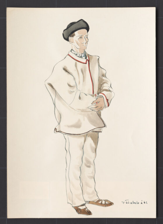 Kresba – odev mužský sviatočný