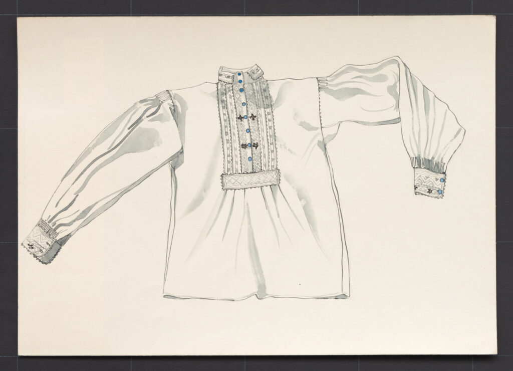 Kresba – košeľa mužská