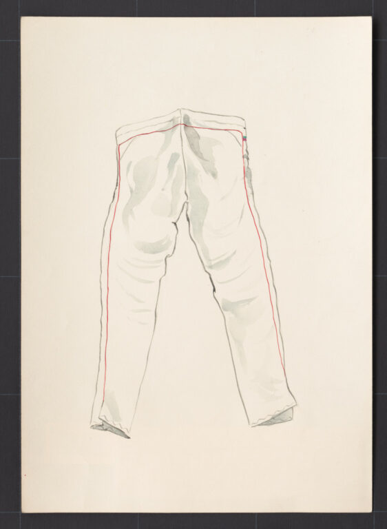 Kresba – nohavice drilichové