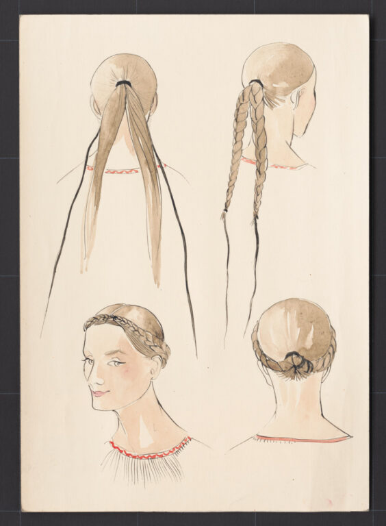 Kresba – účes ženy