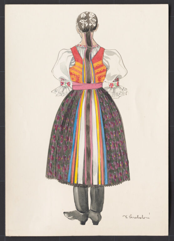 Kresba – odev ženský sviatočný