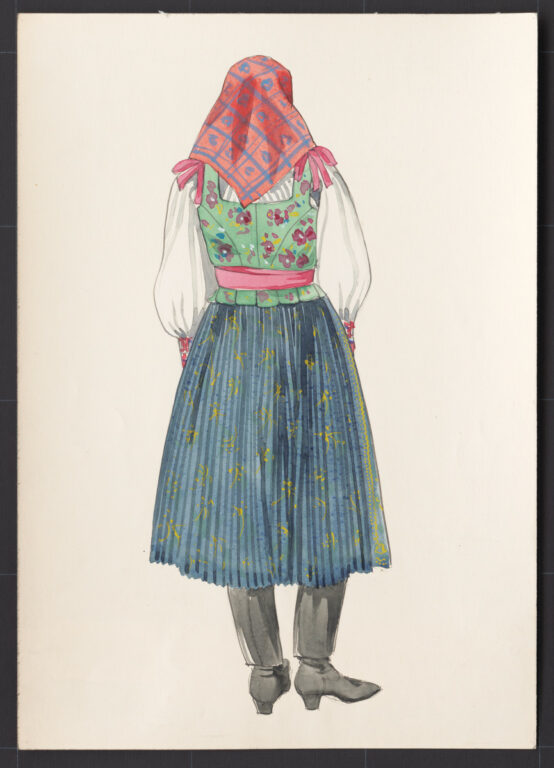 Kresba – odev ženský sviatočný