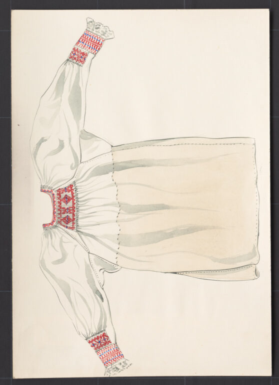 Kresba – košeľa ženská