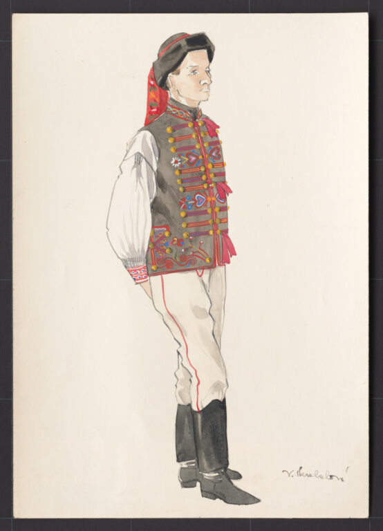 Kresba – odev mládenecký sviatočný