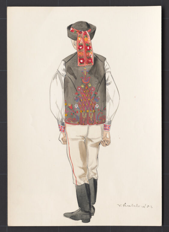 Kresba – odev mládenecký sviatočný