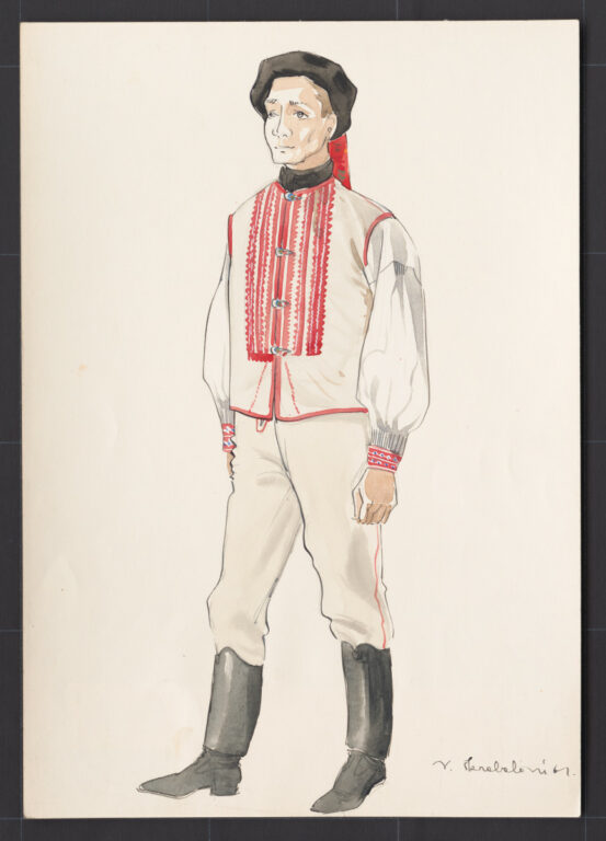 Kresba – odev mládenecký