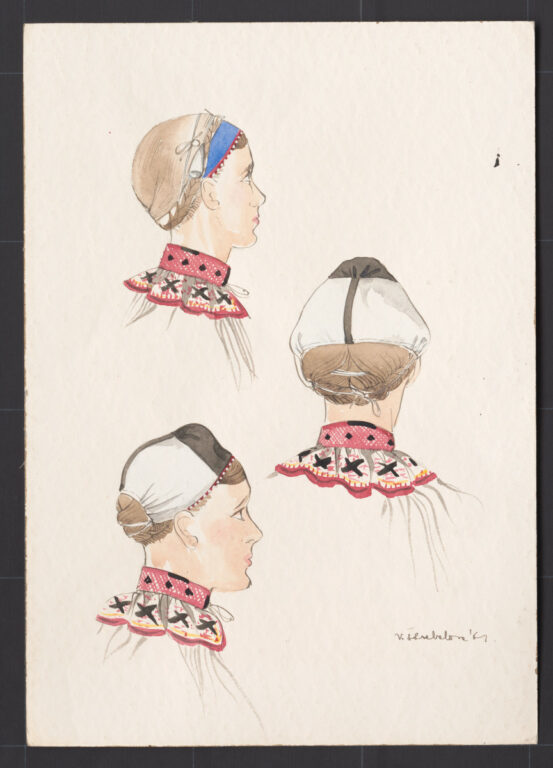 Kresba – čepiec – úprava na hlave