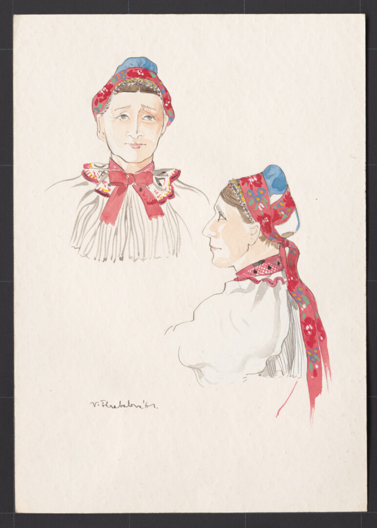 Kresba – čepiec – úprava na hlave