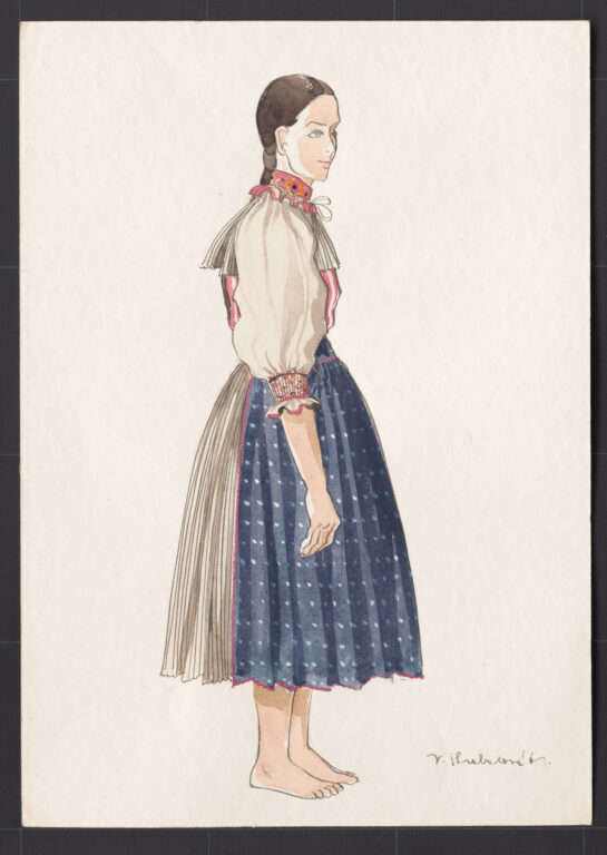 Kresba – odev dievčenský pracovný