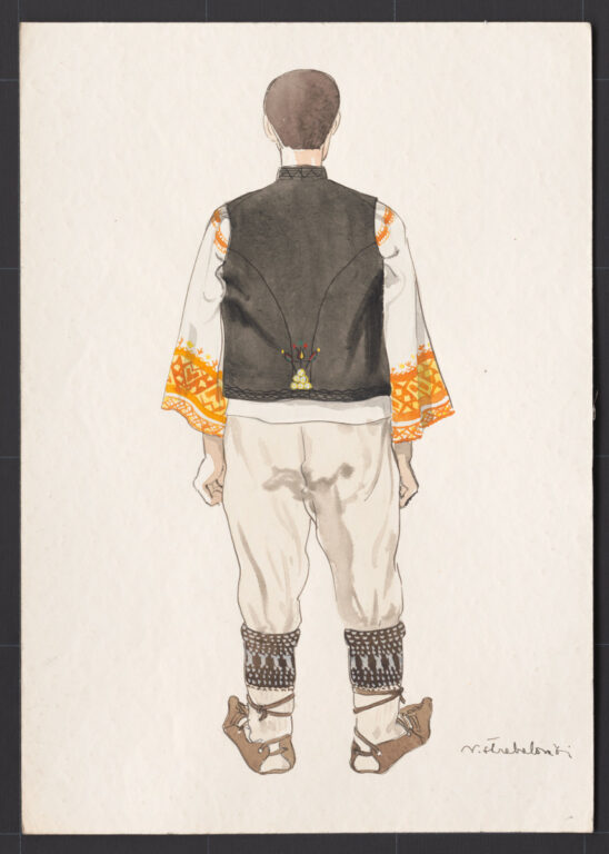 Kresba – odev mužský sviatočný