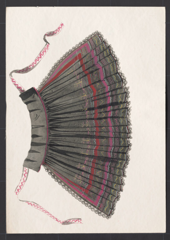 Kresba – zástera ženská sviatočná