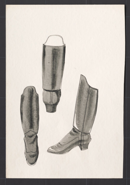Kresba – čižmy ženské