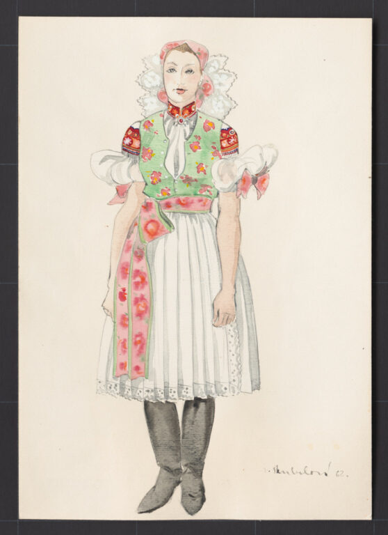 Kresba – odev ženský sviatočný