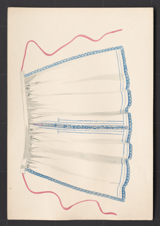 Kresba – zástera sviatočná