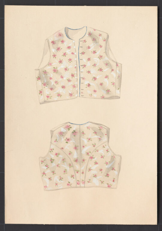 Kresba – živôtik ženský sviatočný