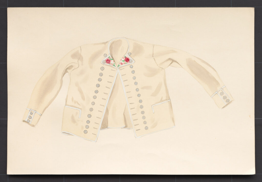 Kresba – kabátik ženský