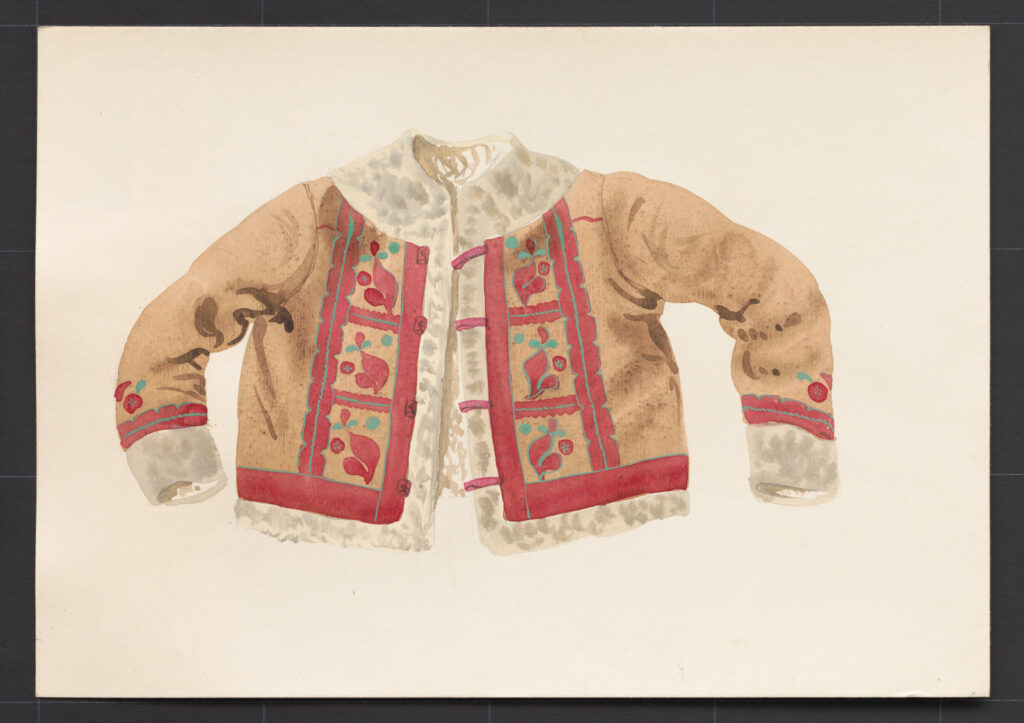 Kresba – kožuch ženský