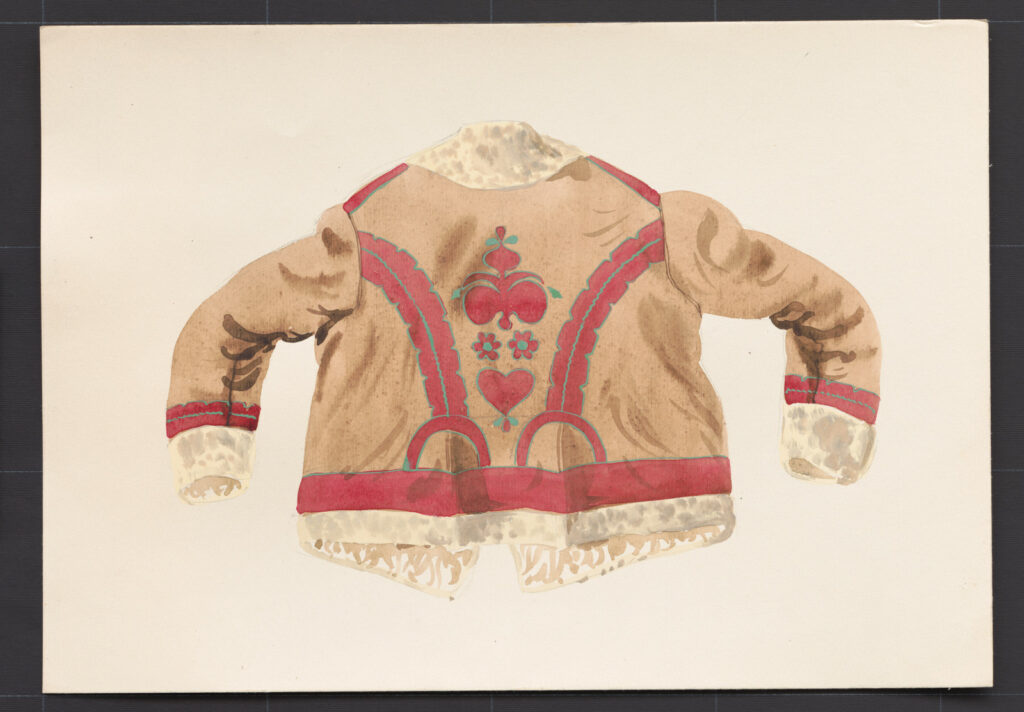 Kresba – kožuch ženský