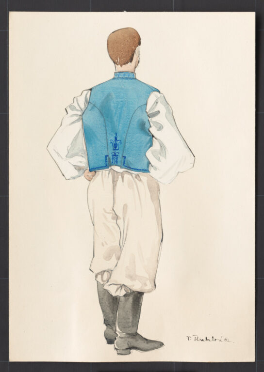 Kresba – odev mužský sviatočný