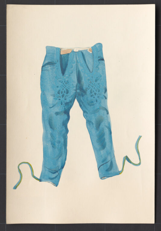Kresba – nohavice súkenné