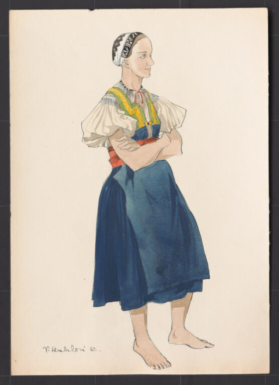 Kresba – odev ženský pracovný