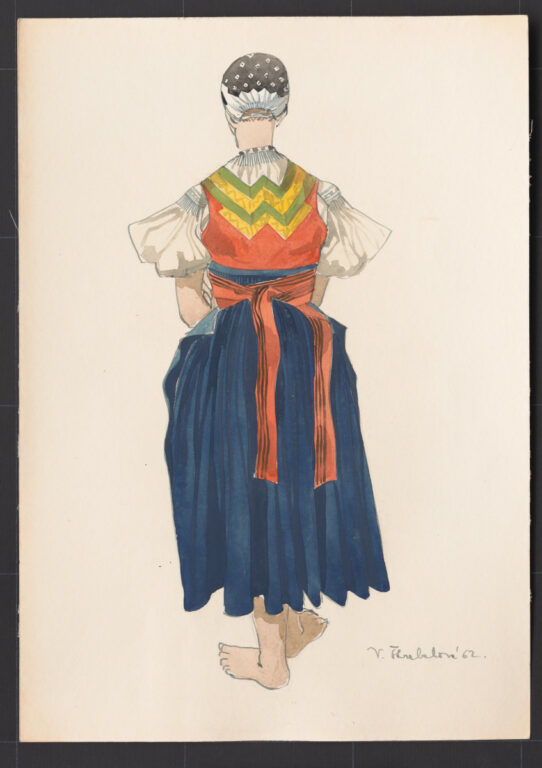 Kresba – odev ženský pracovný