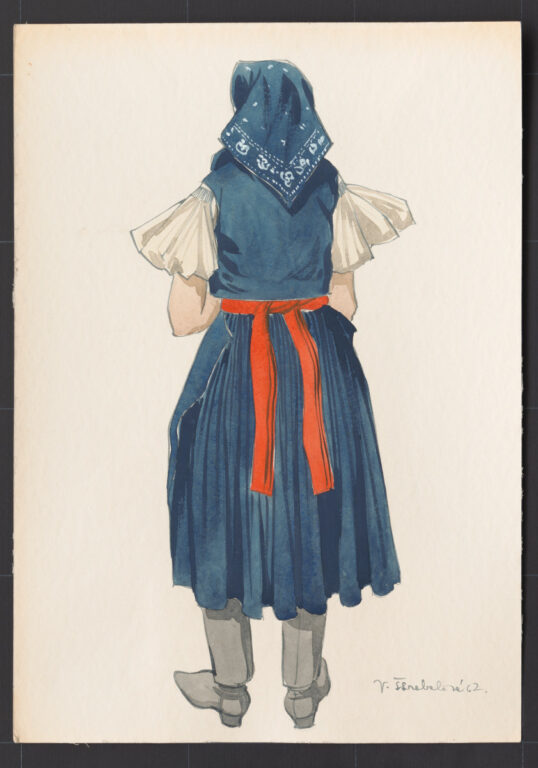 Kresba – odev ženský pracovný