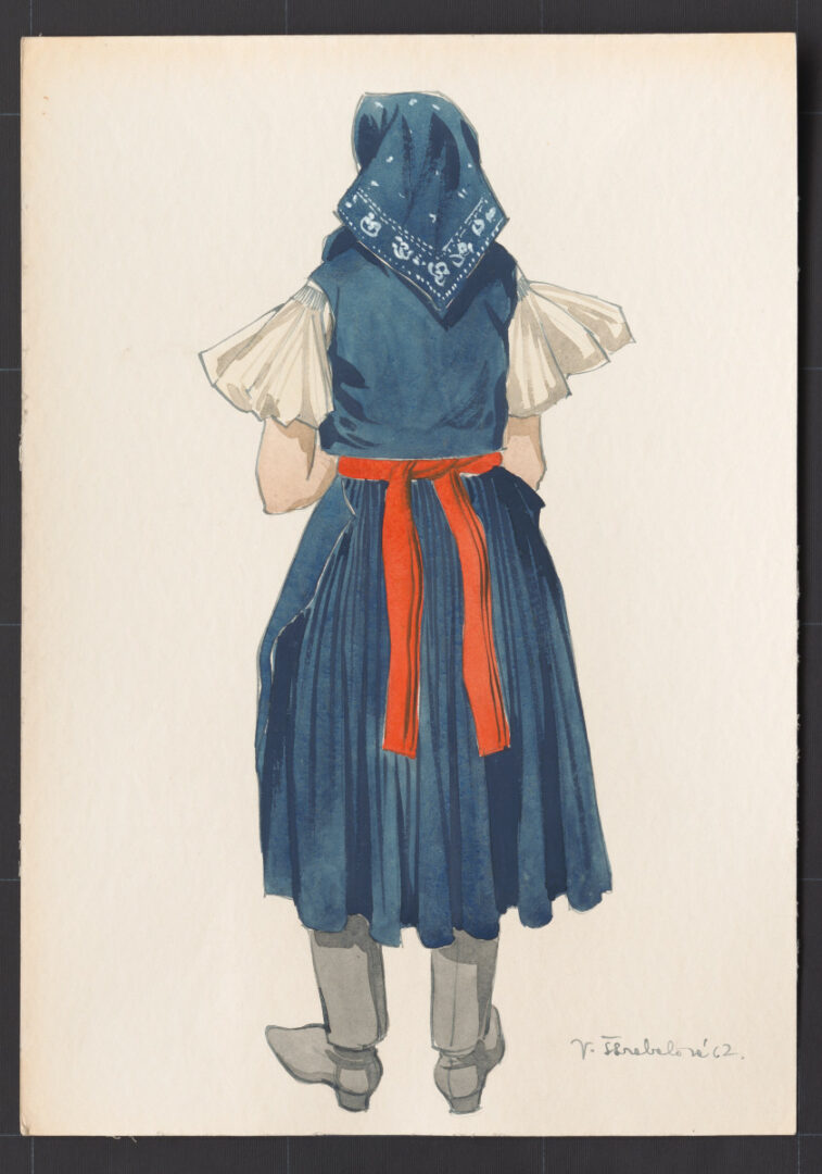 Kresba – odev ženský pracovný