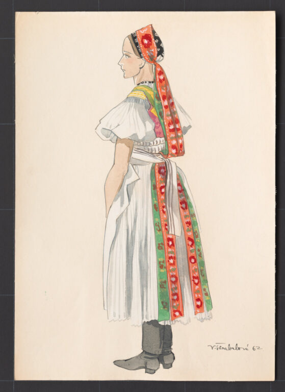 Kresba – odev ženský sviatočný