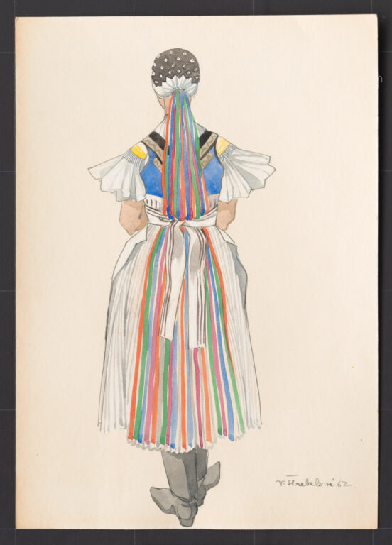 Kresba – odev ženský sviatočný