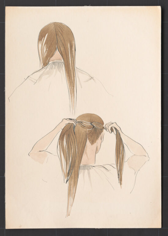 Kresba – účes ženský novší