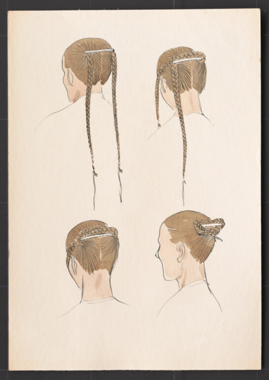 Kresba – účes ženský novší