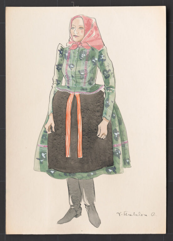 Kresba – odev ženský novší