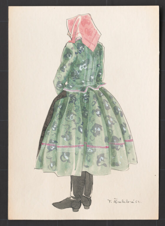 Kresba – odev ženský novší