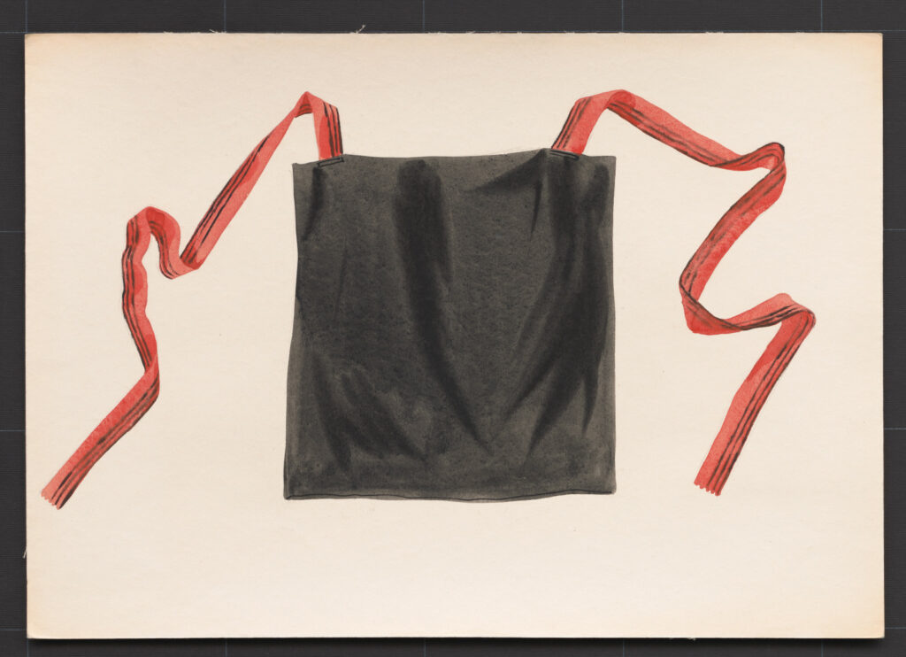 Kresba – zástera ženská