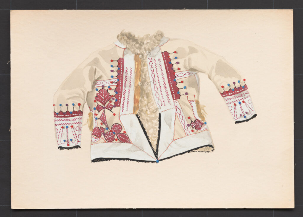 Kresba – kožuch ženský