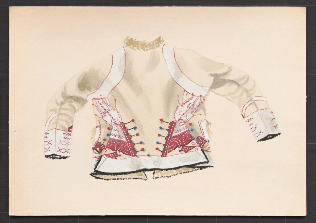 Kresba – kožuch ženský