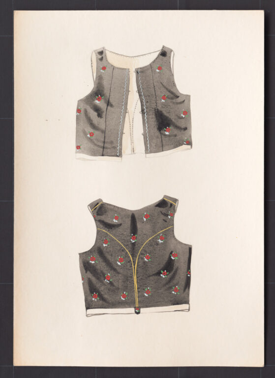 Kresba – živôtik ženský sviatočný